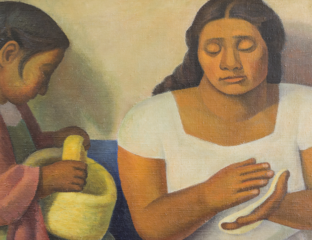 Detail from La Tortillera by Diego Rivera