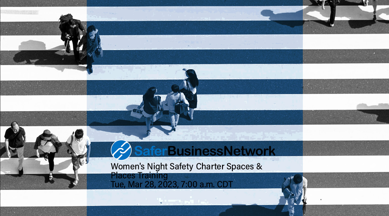 Women's Night Safety Charter Spaces & Places Training